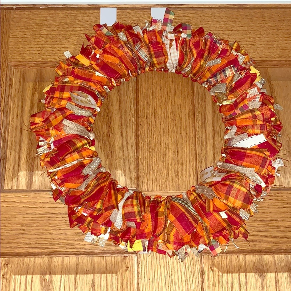 One of a kind handmade autumnal wreath!